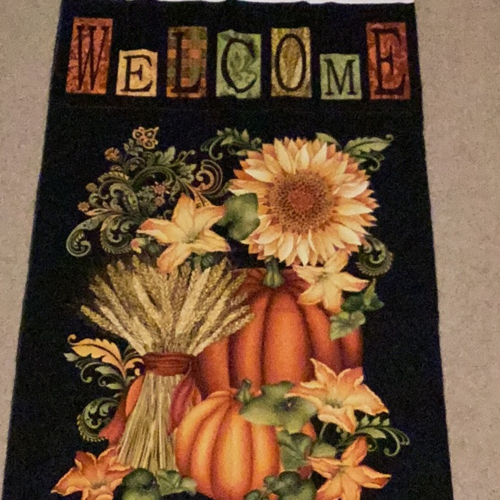Welcome Harvest Cotton Fabric Panel Henry Glass Quilting Sewing Fall Autumn